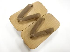 未使用品　男物桐下駄(23センチ)